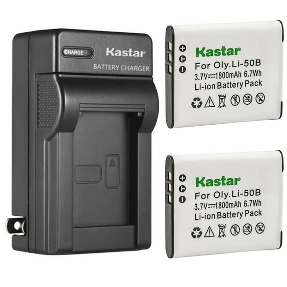 Kastar 2-Pack Battery and AC Wall Charger Replacement for Kodak LB-050 LB-052 Battery, PixPro FZ151, Kodak PixPro FZ152, Pixpro FZ201,Pixpro SL10 Smart Lens,Pixpro SL25 Smart Lens,Pixpro SPZ1 Cameras