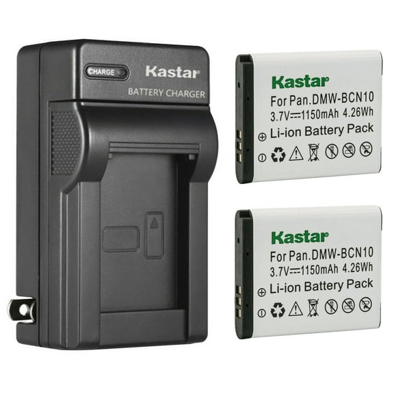 Kastar 2-Pack Battery and AC Wall Charger Replacement for Leica BP-DC14 BP-DC14-E BP-DC14-U Battery, Leica C 11052 18536, Leica C (Type 112), Leica C V-LUX50 Camera
