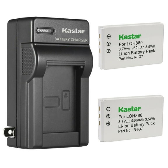 Kastar 2-Pack Battery and AC Wall Charger Replacement for Logitech NC1002 NTA2340 R-IG7 RIG7 RLI001.9 R-RG7 Logitech Harmony One Advanced Harmony 720 Harmony 720 Pro Harmony 720 Remote Harmony 780
