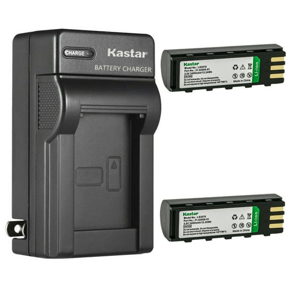 Kastar 2-Pack Battery and AC Wall Charger Replacement for Motorola MT2000, MT2070, MT2090, Symbol DS3478, DS3578, DSS3478, LS3478, LS3478ER, LS3578, MT2000, MT2070, MT2090, NGIS, XS3478 Laser Scanner