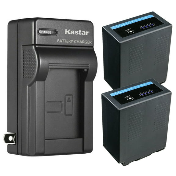 Kastar 2-Pack Battery and AC Wall Charger Replacement for Panasonic CGA-D54SE/1H, CGA-D54Pro, CGR-D54, CGR-D54S, CGR-D54SE Battery, Panasonic AG-B23, AG-B23P, DE-A20, DE-A88C, VSK0581 Charger