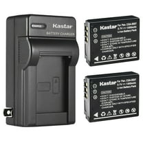 Kastar 2-Pack Battery and AC Wall Charger Replacement For Panasonic CGA-S007, DMW-BCD10 Battery, Panasonic Lumix DMC-TZ11, Lumix DMC-TZ15, Lumix DMC-TZ50, Lumix DMC-TZ50K, Lumix DMC-TZ50S Camera