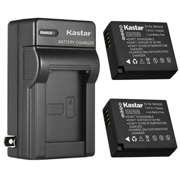 Kastar 2-Pack Battery and AC Wall Charger Replacement for Panasonic Lumix DMC-GF6W DMC-GF6X, Lumix DMC-GX7 DMC-GX7K, Lumix DMC-GX80, Lumix DMC-GX85, Lumix DMC-LX100 DMC-LX100K DMC-LX100S, Lumix DMC-S6