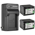 thumbnail image 1 of Kastar 2-Pack Battery and AC Wall Charger Replacement for Panasonic SDR-T70, SDR-T70K, SDR-T70P, SDR-T71, SDR-T71K, SDR-T76, SDR-T76K, SDR-T95, HC-V10, HC-V10EB-K, HC-V10EB-R, HC-V10EG-K, HC-V10EG-R, 1 of 5