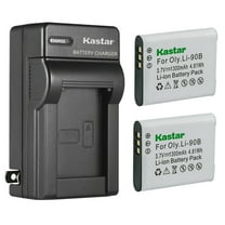 Kastar 2-Pack Battery and AC Wall Charger Replacement for Ricoh DB-110 DB110 Battery, Ricoh GR III Digital Camera, Ricoh GR IIIx Digital Camera, Ricoh WG-6 Digital Camera, Ricoh G900 Digital Camera