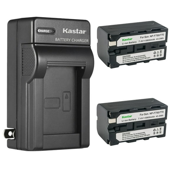 Kastar 2-Pack Battery and AC Wall Charger Replacement for Sony DCR-TRV58 DCR-TRV620 DCR-TRV7 DCR-TRV720 DCR-TRV735 DCR-TRV820 DCR-TRV9 DCR-TRV900 DCR-TV900 DCR-VX2001 DCR-VX2100 DCR-VX2100E DCR-VX700