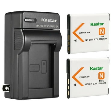 Kastar NOCAR-2B-BN1-E LCD USB Dual Charger Sony Cyber-shot DSC-TX100V, Black