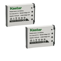 Kastar 2-Pack Battery CNP-70 Replacement for Casio Exilim Zoom EX-Z250, Exilim Zoom EX-Z250BE, Exilim Zoom EX-Z250BK, Exilim Zoom EX-Z250GD, Exilim Zoom EX-Z250PK, Exilim Zoom EX-Z250RD Camera