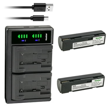 Kastar 2-Pack Battery and LTD2 USB Charger Compatible with Fujifilm Finepix MX-600Z, MX600Z, Finepix MX-700, MX700 Camera, JVC GC-QX3HD, GC-QX5HD, GC-S5, GC-S5E Camera, PDR-M3 Camera