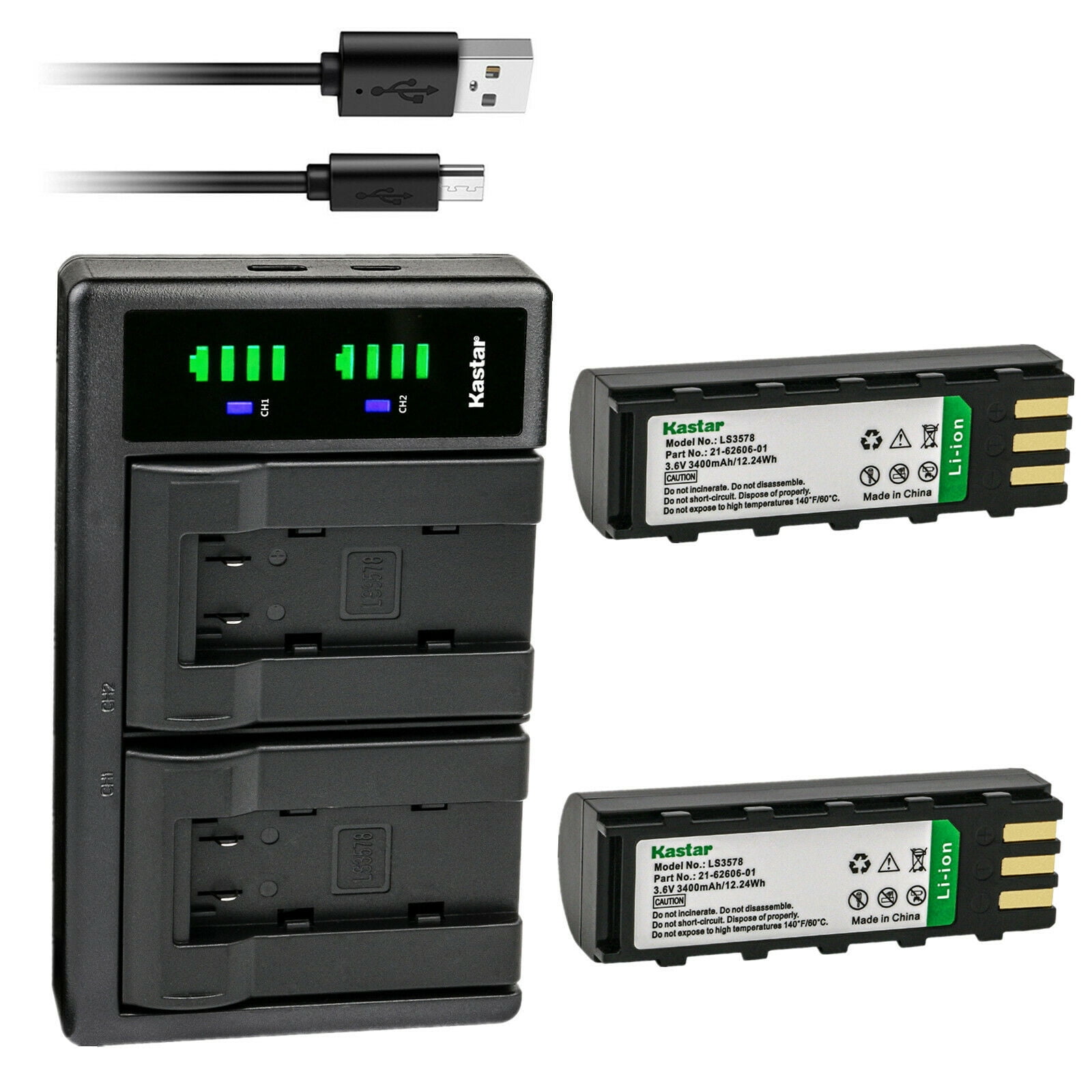Kastar 2-Pack Battery and LTD2 USB Charger Compatible with Motorola 21 ...