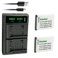 thumbnail image 1 of Kastar 2-Pack Battery and LTD2 USB Charger Compatible with Sanyo DMX-GH1P, DMX-GH1S, DSC-X1200, DSC-X1200K, DSC-X1200R, DSC-X1250, DSC-X1250N, DSC-X1250S, DSC-X1260, DSC-X1260K, DSC-X1260R ICR-XPS01MF, 1 of 6