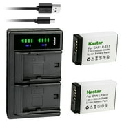 Kastar 2-Pack Battery and LTD2 USB Charger Replacement for Canon LP-E17 LPE17 Battery, Canon EOS 760D, EOS 800D, EOS 8000D, EOS R8 Mirrorless, EOS R50 Mirrorless Cameras, BG-E18 Battery Grip