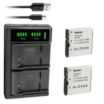 Kastar 2-Pack Battery and LTD2 USB Charger Replacement for GE GB-60 Battery, GE GE X600 GE General Imaging Power Pro X600 Digital Camera SOSUN Sosun 301S-Plus Camera Camcorder