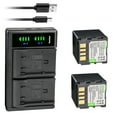 thumbnail image 1 of Kastar 2-Pack Battery and LTD2 USB Charger Replacement for JVC GZ-MG26EY GZ-MG26EZ GZ-MG26U GZ-MG27 GZ-MG27AA GZ-MG27AH GZ-MG27E GZ-MG27EK GZ-MG27EX GZ-MG27EZ GZ-MG27U GZ-MG27US GZ-MG30, 1 of 6