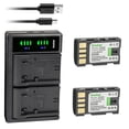 thumbnail image 1 of Kastar 2-Pack Battery and LTD2 USB Charger Replacement for JVC GZ-MG335US GZ-MG335W GZ-MG335WUS GZ-MG340 GZ-MG340B GZ-MG340BUS GZ-MG35 GZ-MG36 GZ-MG360 GZ-MG360B GZ-MG360BUC GZ-MG360BUS GZ-MG360S, 1 of 6