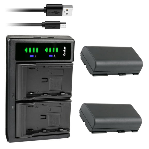 Kastar 2-Pack Battery and LTD2 USB Charger Replacement for Phase One IQ, Phase One Laser IQ, Phase One IQ3, Phase One IQ4, Phase One P25, Phase One P25 plus P25+, Phase One P30