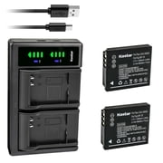 Kastar 2-Pack Battery and LTD2 USB Charger Replacement for Ricoh DB-60 DB-65 Battery, Ricoh G600, G700, G700SE, G800, GX200, GX100, Caplio R3, Caplio R30, Caplio R4, Caplio R40, Caplio R5, WG-M1