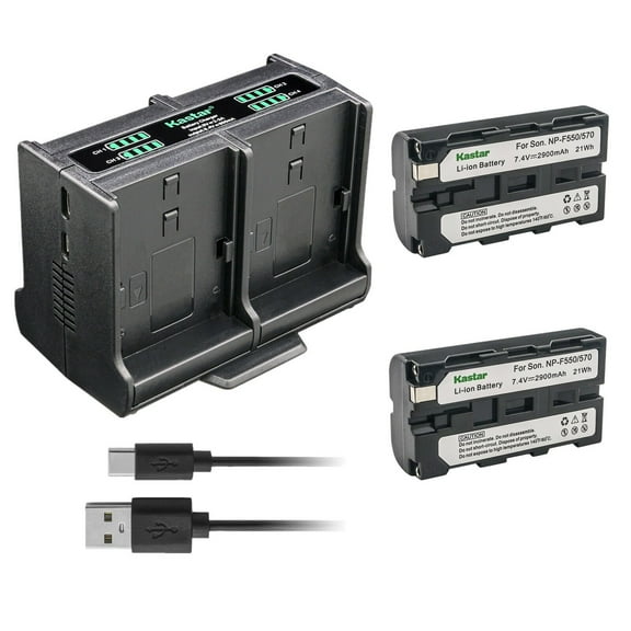 Kastar 2-Pack Battery and Quadruple Charger Compatible with Sony DCR-TRV5 DCR-TRV510 DCR-TRV520 DCR-TRV525 DCR-TRV58 DCR-TRV620 DCR-TRV7 DCR-TRV720 DCR-TRV735 DCR-TRV820 DCR-TRV9 DCR-TRV900 Camera
