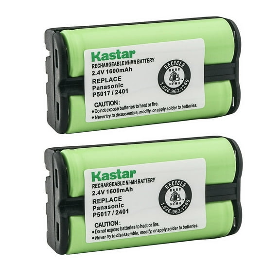 Kastar 2-Pack Battery Replacement for AT&T ATT BYO3E, ATT 91077, ATTBATT-2401, BATTERY BIZ B-741, BT2401, E252, E2562, E262, E2662, E662B 2400, 2401, 2402, 2430, 2440, 2455, 2462, 2482, 3358