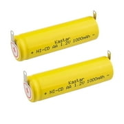 Kastar 2-Pack Battery Replacement for Braun 5515 5520 5525 5550 570 6522 6525 6550 7497 7540 7546 7640 7650 7790 8970 8975 8985 8986 8987 8990 8991 8995 EP100 EP50 EP60 EP80 Braun Toothbrush Battery