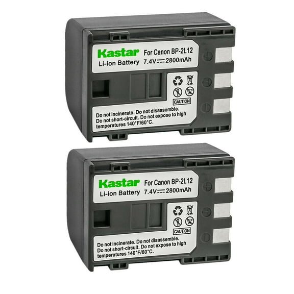 Kastar 2-Pack Battery Replacement for Canon MVX40, MVX40i, MVX45i, MVX200, MVX200i, MVX250i, MVX300, MVX300i, MVX330i, MVX350i, iVIS DC301, iVIS DC310, iVIS DC320, iVIS DC330, iVIS DC410, iVIS DC420