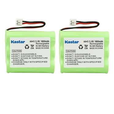Kastar 2-Pack Battery Replacement for EXTEND-A-PHONE DAA600BX3, PHILIPS SJB4152, Plantron CLARITY 435, SANIK 3SNAA60SJ1, 3SN-AA80-S-J1, 3SNAA80SJ1, SANYO GESPCF03, S-PCF03