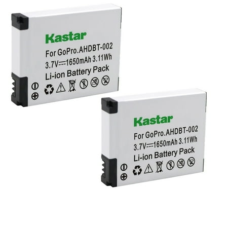 Kastar 2-Pack Battery Replacement for Gopro HD HERO2 Motorsports Edition, Gopro HD HERO2 Surf Edition, GoPro HD HERO2, GoPro HD HERO 2, GoPro Original HD HERO (2010 Model), Gopro HD Helmet HERO