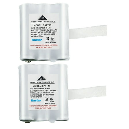 Kastar 2-Pack Battery Replacement for Midland BATT10 BATT-10, Midland AVP13 MID-AVP13, Midland T71 T-71, Midland T75 T-75, Midland T77 T-77, Midland T79 T-79, Midland X-Talker T71 T-71 Two Way Radios
