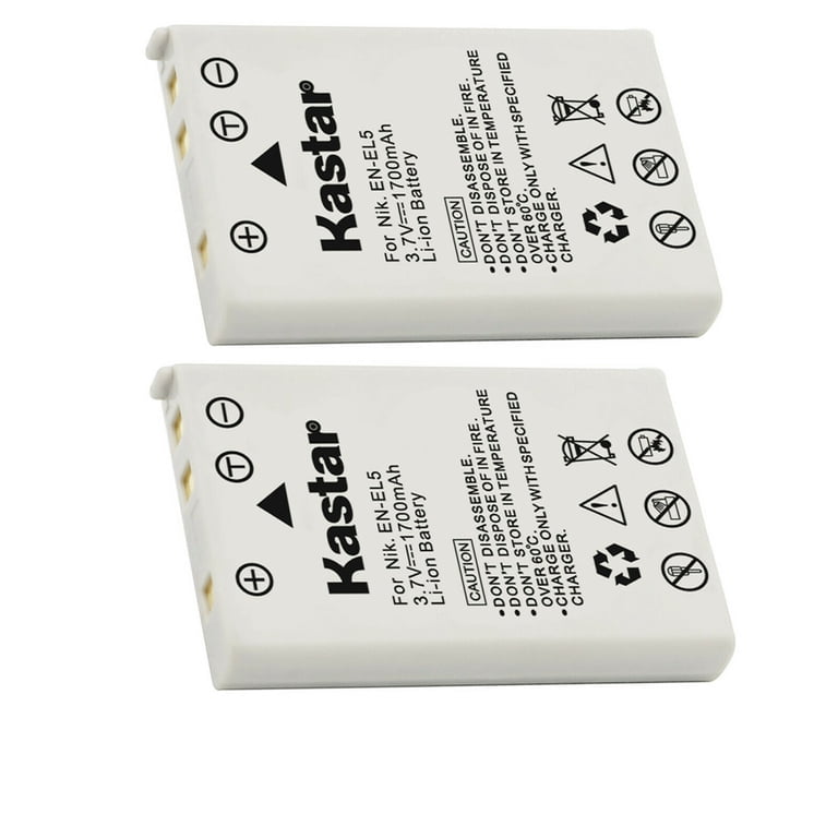 Kastar, Battery Replacement, 2-Pack, for Nikon EN-EL5 - Walmart.com