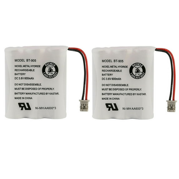 Kastar 2-Pack Battery Replacement for Panasonic P-P501 P-P501A P-P501PA HHR-P501 KX-A36 KX-TA38 TYPE 1 P-P504 P-P504A P-P504PA TYPE 11 P-P505 HHR-P505 HHR-P505A HHR-P505A/1B HHR-P505PA TYPE 13 RCT3AC1