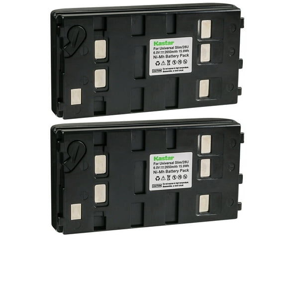 Kastar 2-Pack Battery Replacement for Panasonic VW-VBH1E VW-VBH2E VW-VBR1E VW-VBR2E VW-VBS1 VW-VBS1E VW-VBS2 VW-VBS2E Battery, Panasonic HHR-V60A PV-IQ375 LC-1 Charger