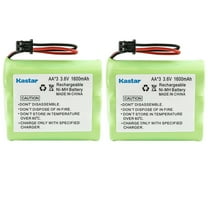 Kastar 2-Pack Battery Replacement for Sanyo 23621 3N600AAMTM CL410 GES-PCF02 GESPCF02 Sharp 3600 CL100W CL-200 CL200 CL300 CL400 CL405 CL410 FT4400 FT5400 FT5410 UBATNO128AWZZ, BellSouth TL6154