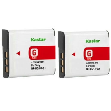 Kastar 2-Pack Battery Replacement for Sony NP-BG1, NP-FG1, G Type Battery, BC-CSG, BC-CSGD, BC-CSGE Charger, Sony HDR-GW55, HDR-GW77, Cyber-Shot DSC-H3, DSC-H7, DSC-H9 Camera