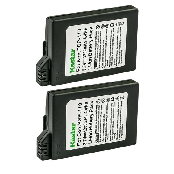 Kastar 2-Pack Battery Replacement for Sony PSP-S110, PSPS110 Battery, Sony PSP 3001, PSP 3002, PSP 3003, PSP 3004, PSP 3005, PSP 3006, PSP 3007, PSP 3008, PSP 3009, PSP 3010, PSP-Lite, PSP-Silm