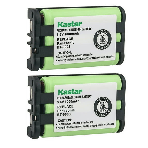Kastar 2-Pack Battery Replacement for Uniden BBTY0545001, BT0003, TCX-440, WIN1200, UIP1869V, Radio Shack 23003, 435862-BASE, 23-003, 43-3868, 43-5862 BASE, CS90600, CS-90600, Rayovac RAYBT3, RAY-BT3