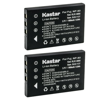 Kastar 2-Pack Battery Replacement for Yaesu FNB-82LI, Logitech LAN-WSPHPW, Epson PALB1, Keyence BT-B10, Drift DSTBAT, COMA-BP1, 02491-0017-00, Q2232-8000, Z200-LE, Z200-Pro, Z300HD, Z5X5P, Zoom DV