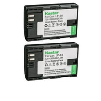 Kastar 2-Pack Battery Replacement for Canon LPE6NH Battery, Canon EOS R6 Mark II Mirrorless Camera