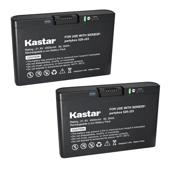 Kastar 2-Pack Battery Replacement for JBL PartyBox 520 720 Boombox 4 FG6CELL21700G