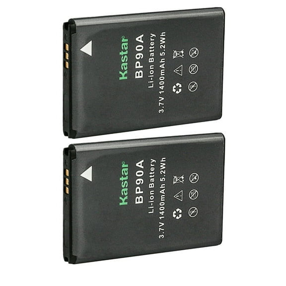 Kastar 2-Pack Battery Replacement for Samsung BP-90A BP90A IA-BP90A Battery, Samsung HMX-E10, HMX-E10WP, HMX-E10BP, HMX-E10OP Digital Cameras