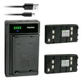 thumbnail image 1 of Kastar 2-Pack Battery and Smart USB Charger Compatible with Pentax R-2422NM R-315 R-315N R-300X R-322N R-322NX R-322NXM R-323 R-323N R-325 R-325N R-325NXM R-326 R-335N R-322EX R-325EX R-335EX R-422NM, 1 of 4