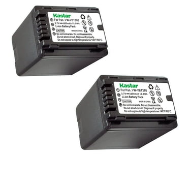 Kastar 3-Pack Battery VW-VBT190 Replacement For Panasonic HC- V160, HC-V160K, HC-V160GK, HC-V180, HC-V180K, HC-V180GK, HC-V201, HC-V201K, HC-V210, HC-V210M, HC-V210GK, HC-V210MGK, HC-V230M Camera