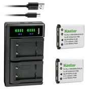 Kastar 2-Pack Battery and LTD2 USB Charger Compatible with Polaroid CTA-00730S, Polaroid T730, T831, T833 Camera