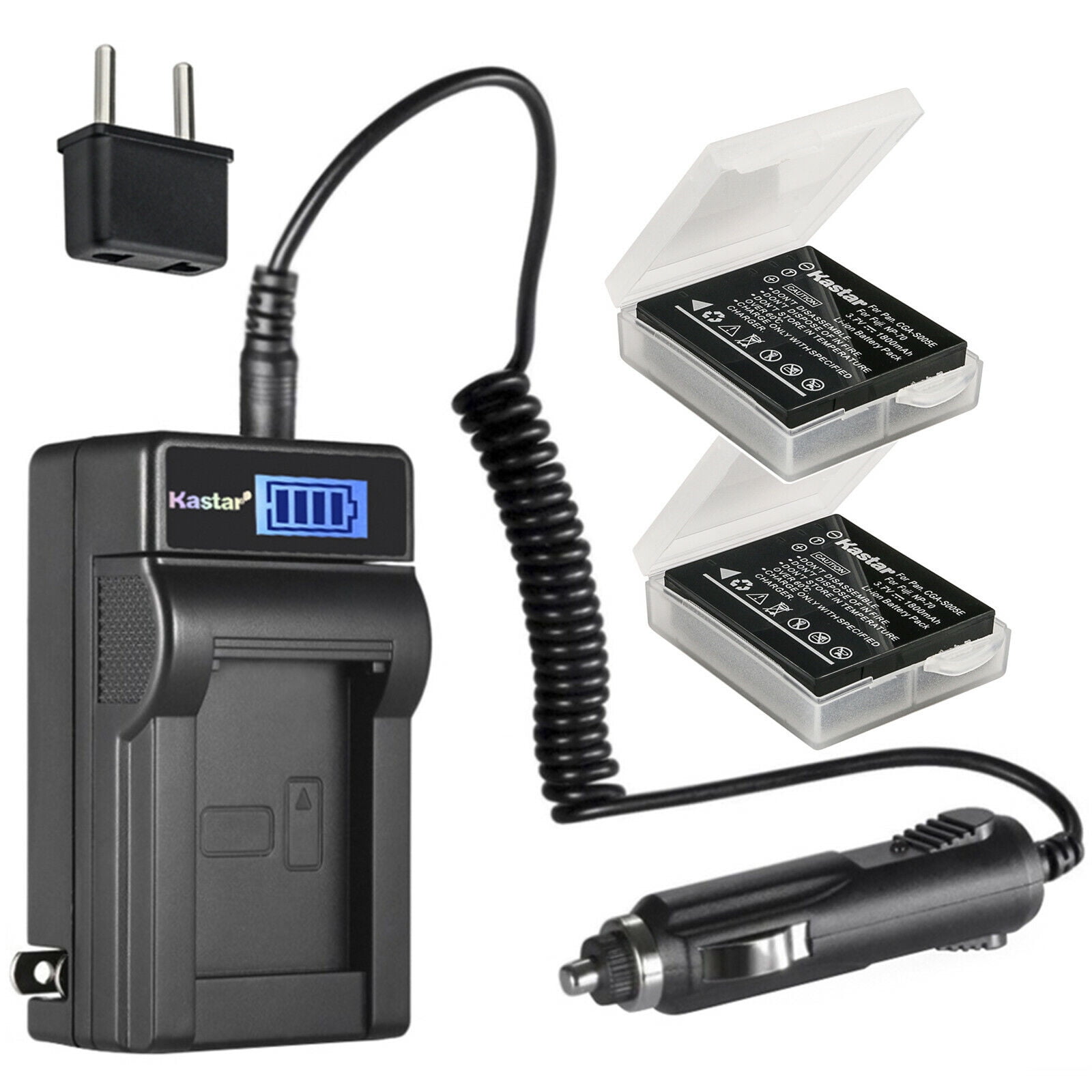 Kastar Slim Battery Charger For Panasonic DMW-BCG10 Battery - For Lumix DMC-ZS19 Camera