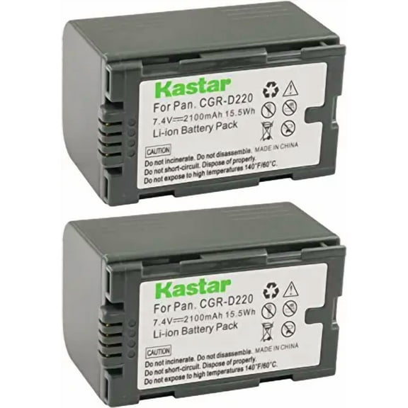 Kastar 2-Pack DZ-BP16 Battery Replacement for Hitachi DZ-BP08, DZ-BP16, DZ-BP28 Battery, Hitachi DZ-MV208, DZ-MV208E, DZ-MV100, DZ-MV100E, DZ-MV238, DZ-MV238E, DZ-MV250 Camera