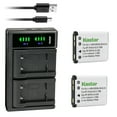 thumbnail image 1 of Kastar 2-Pack CNP-80 Battery and LTD2 USB Charger Compatible with Casio NP-80 NP-82 Battery, Casio BC-80L BC-81L Charger, Casio Exilim QV-R100, Exilim QV-R200, Exilim QV-R300 Camera, 1 of 6