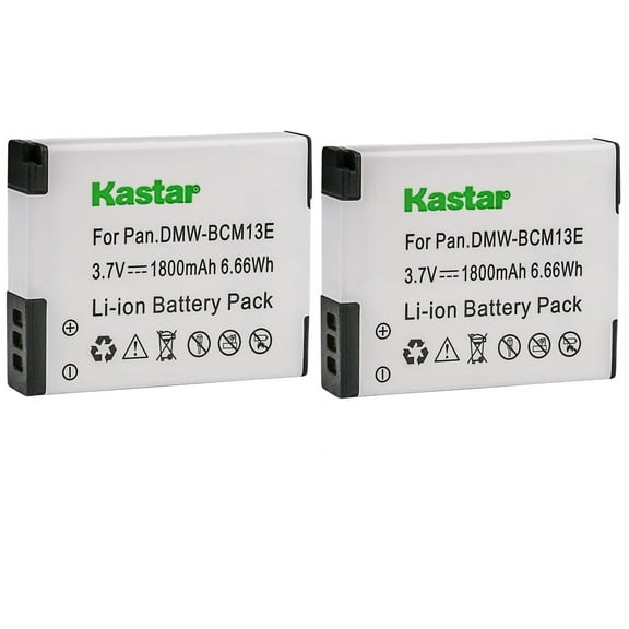 Kastar 2-Pack DMW-BCM13 Battery Replacement for Panasonic Lumix DMC-TZ70, Lumix DMC-ZS27, Lumix DMC-ZS30 DMC-ZS30K DMC-ZS30R DMC-ZS30S DMC-ZS30W, Lumix DMC-ZS35 DMC-ZS35K DMC-ZS35W Camera