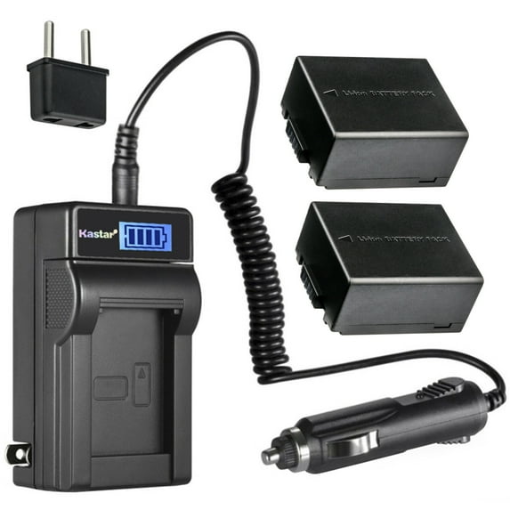 Kastar 2-Pack DMW-BLB13 Battery and LCD AC Charger Compatible with Panasonic DMW-BLB13E DMW-BLB13GK DMW-BLB13PP Lumix DMC-G1 DMC-G1A DMC-G1R DMC-G1WEG DMC-G1WEG-R DMC-G1K DMC-G1K-K DMC-G1KEG-K DMC-G1W