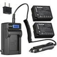 thumbnail image 1 of Kastar 2-Pack DMW-BLC12 Battery and LCD AC Charger Compatible with Panasonic DMW-BLC12E DMW-BLC12GK DMW-BLC12PP Battery, Panasonic DE-A79 DE-A79B Charger, Panasonic Lumix DMC-GH2 GX8 G81 G85 FZ2500, 1 of 6