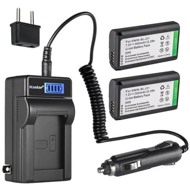 Kastar 2-Pack DMWBLJ31 Battery and LCD AC Charger Compatible with Panasonic DMW-BLJ31, DMW-BLJ31e Battery, Panasonic Lumix S1, Lumix S1R, Lumix S1H, DMW-BGS1R, Lumix S Series Digital Mirrorless Camera
