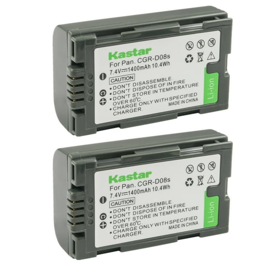 Kastar 2-Pack DZ-BP08 Battery Replacement for Hitachi DZ-BP08, DZ-BP16, DZ-BP28 Battery, Hitachi VDR-M20, DZ-MV100, DZ-MV100A , DZ-MV100E, DZ-MV200, DZ-MV200A Camera